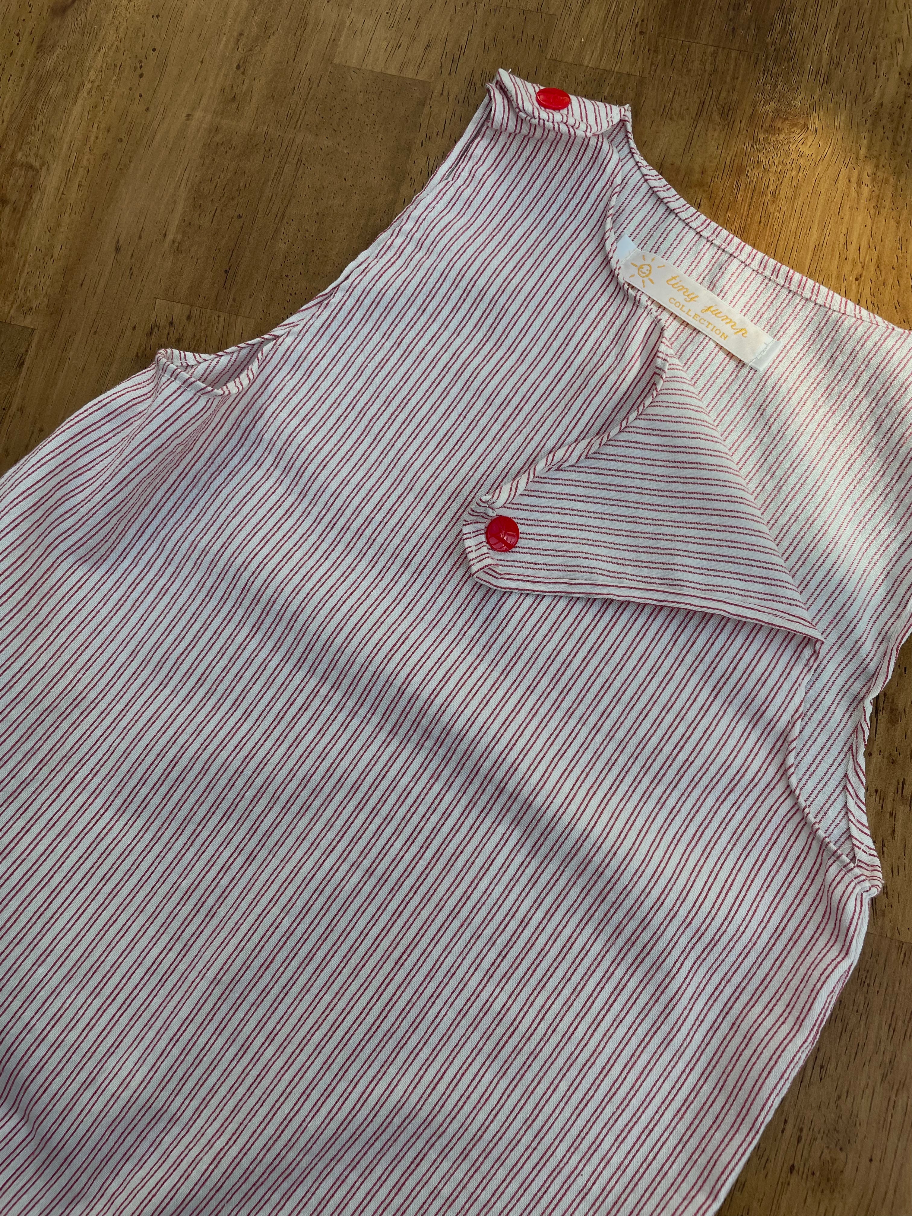 Red stripes - Salopette