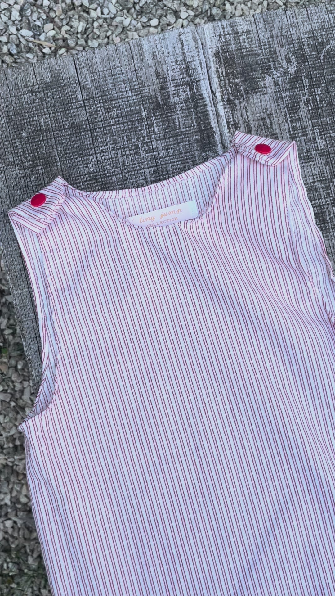 Red stripes - Salopette